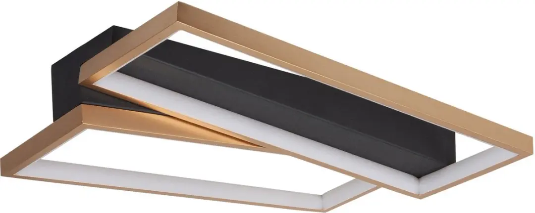 Highlight Helios Plafondlamp - 2 Lichtpunten 34cm Zwart/Goud
