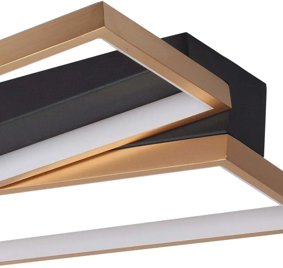 Highlight Helios Plafondlamp - 2 Lichtpunten 34cm Zwart/Goud