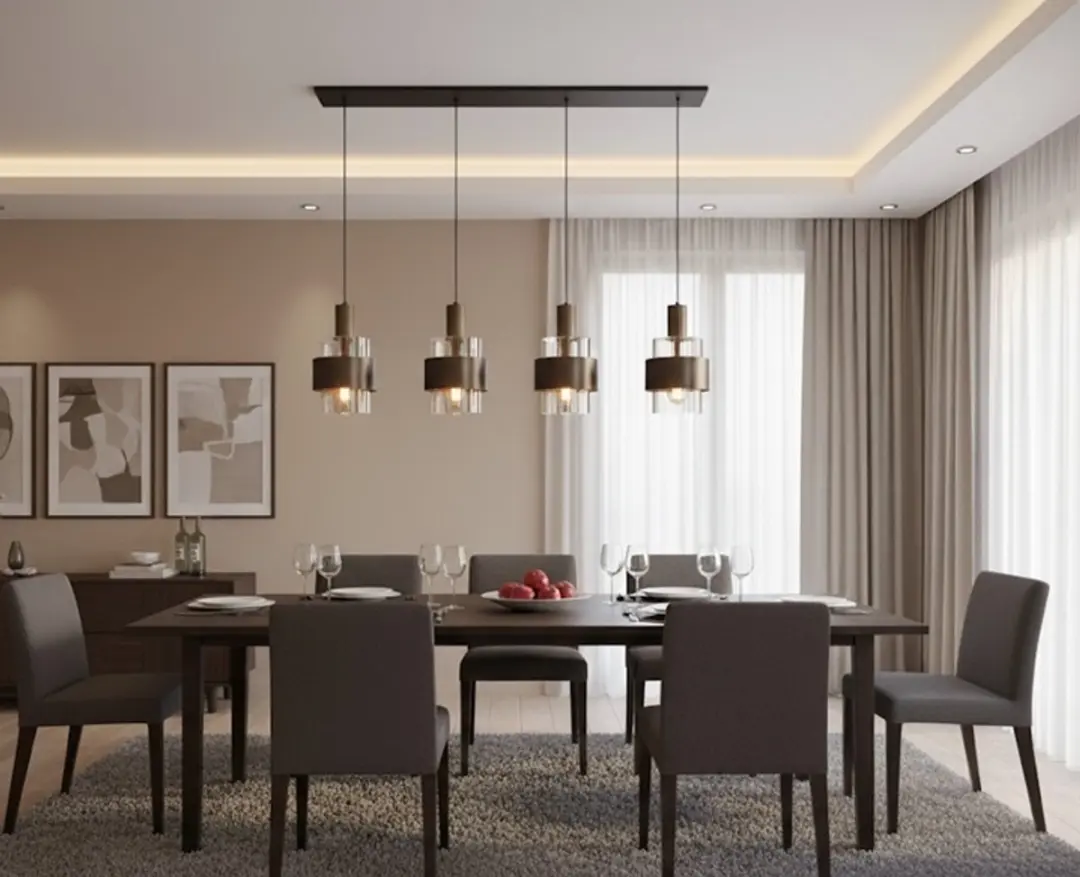 Highlight Marrone Hanglamp 3-lichts 110cm - Brons