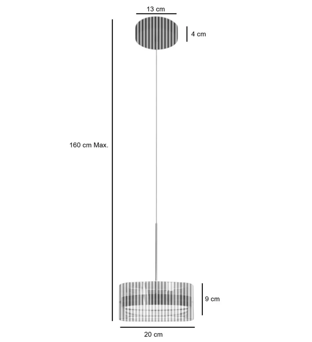 Highlight Enzo LED Hanglamp - 1 Lichtpunt Ø20cm - Brons/Bruin/Zwart