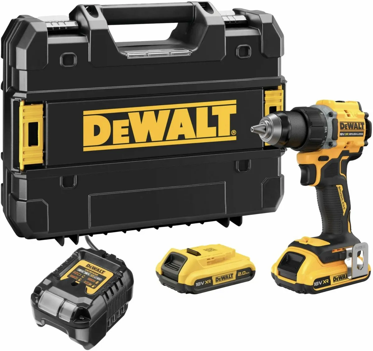 DeWalt DCD794D2T Accu Boorschroefmachine 18V - 2x 2.0Ah - Geel/Zwart