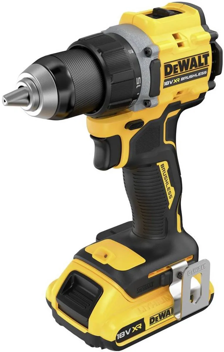 DeWalt DCD794D2T Accu Boorschroefmachine 18V - 2x 2.0Ah - Geel/Zwart - afbeelding 6 van 6