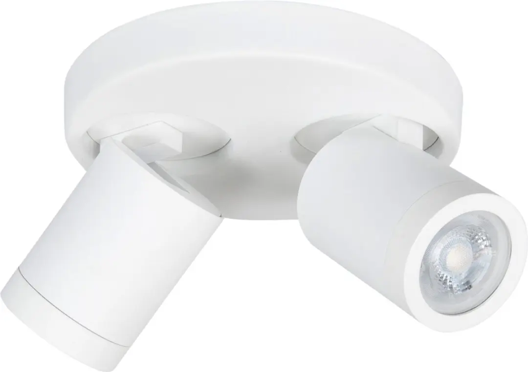 Highlight Oliver Opbouwspot - 2 Lichtpunten GU10 - Ø17cm - Wit