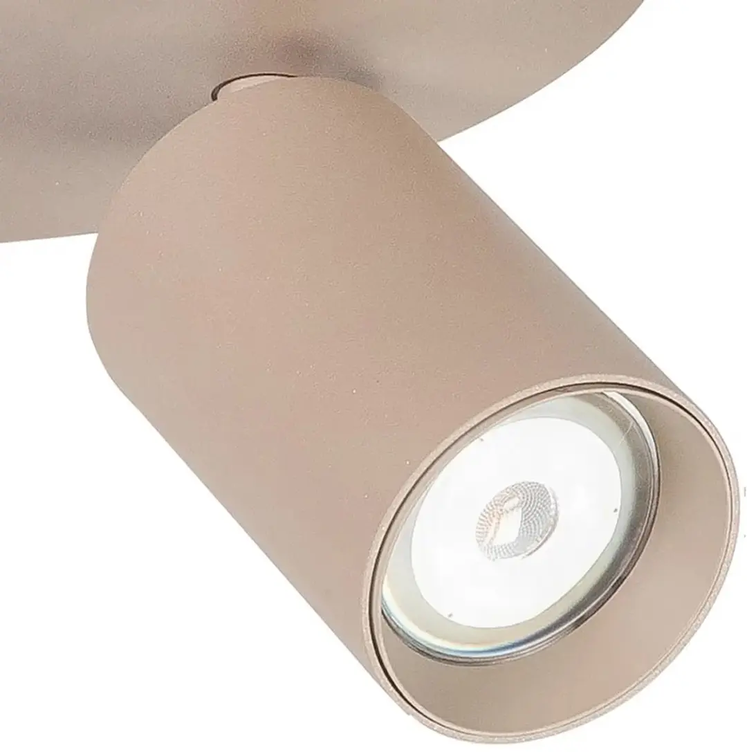 Highlight Mila 3 Opbouwspots GU10 - 3 Stuks - Beige/Zand Metaal