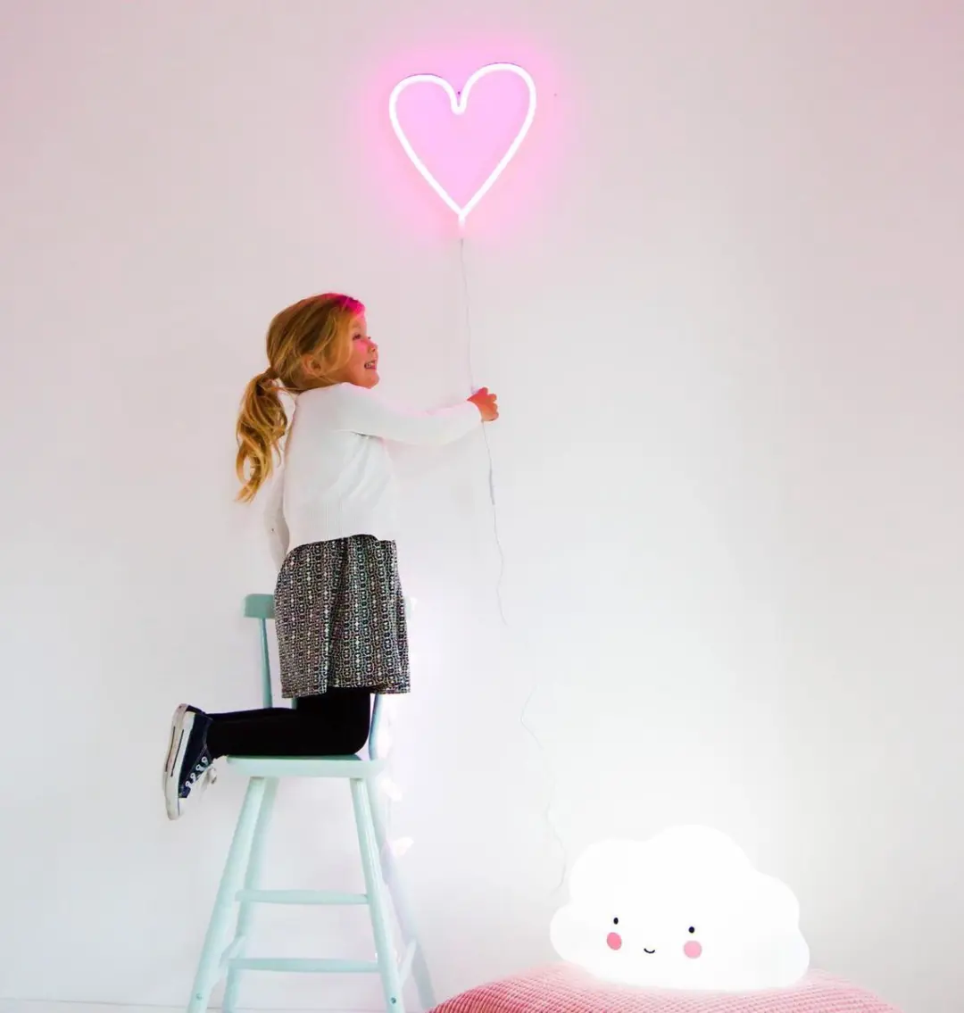 A Little Lovely Company Neon Lamp Love Roze - 30cm
