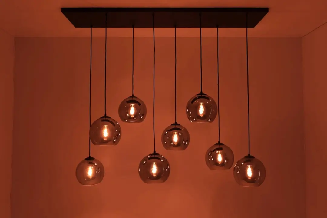 Highlight Hanglamp 8 Lichts Smoke - Ø20cm - Zwart - afbeelding 6 van 6