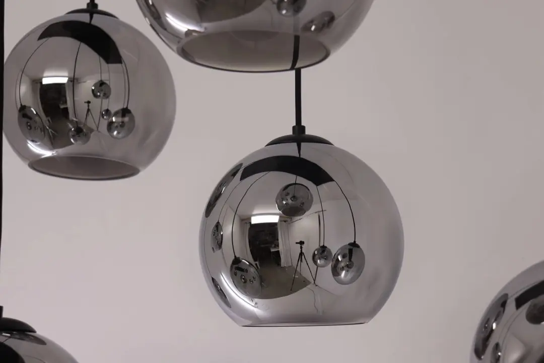 Highlight Hanglamp 8 Lichts Smoke - Ø20cm - Zwart