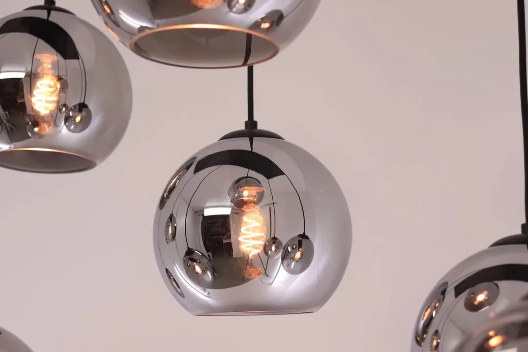 Highlight Hanglamp 8 Lichts Smoke - Ø20cm - Zwart