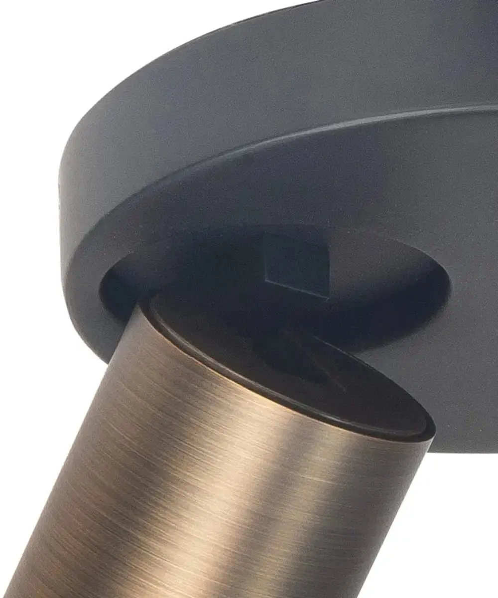 Highlight Oliver Opbouwspot Metaal - 2x GU10 - Ø17cm