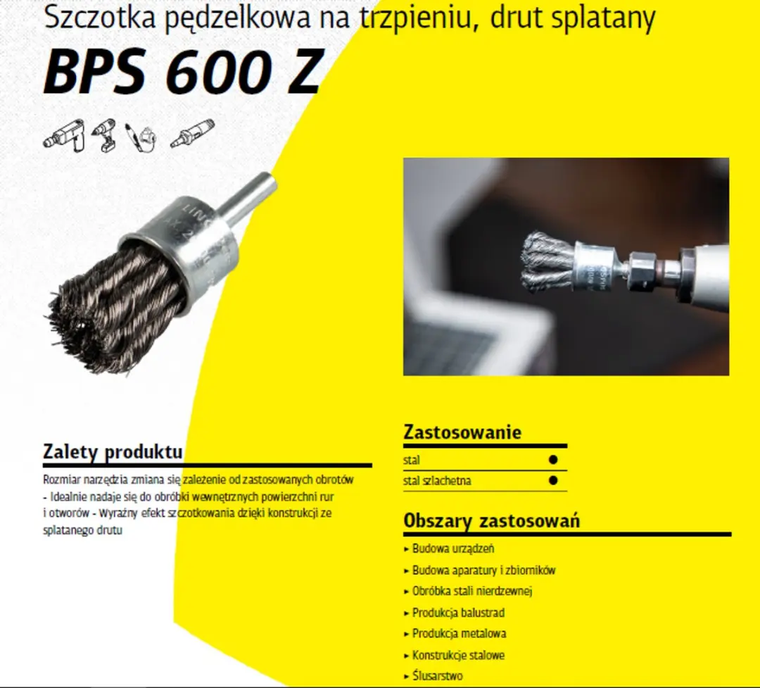 Klingspor BPS 600 Z Roestvrijstalen Borstel 22mm