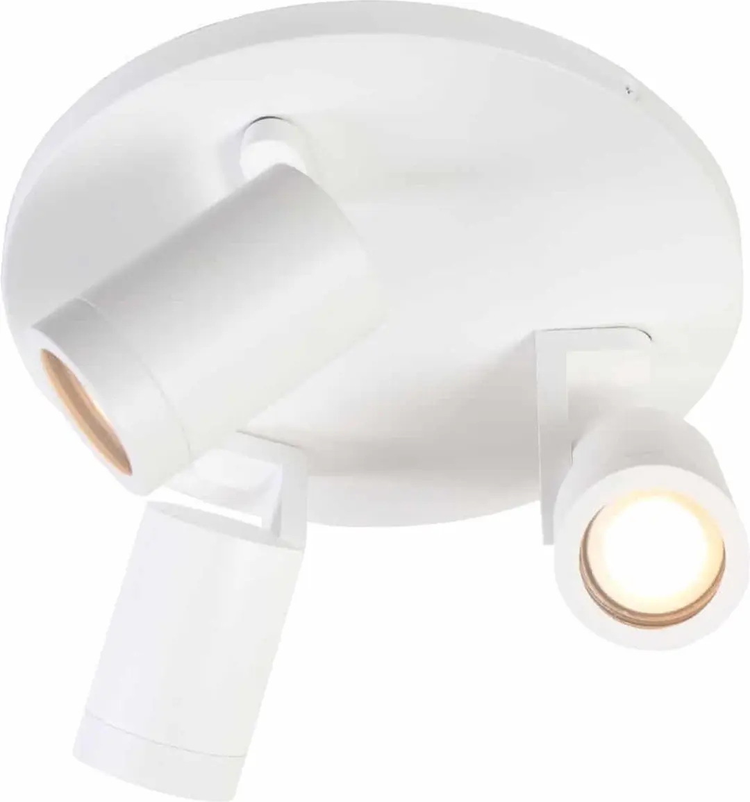 Highlight Aston Opbouwspot - 3-voudig GU10 - ⌀25cm Wit Metaal