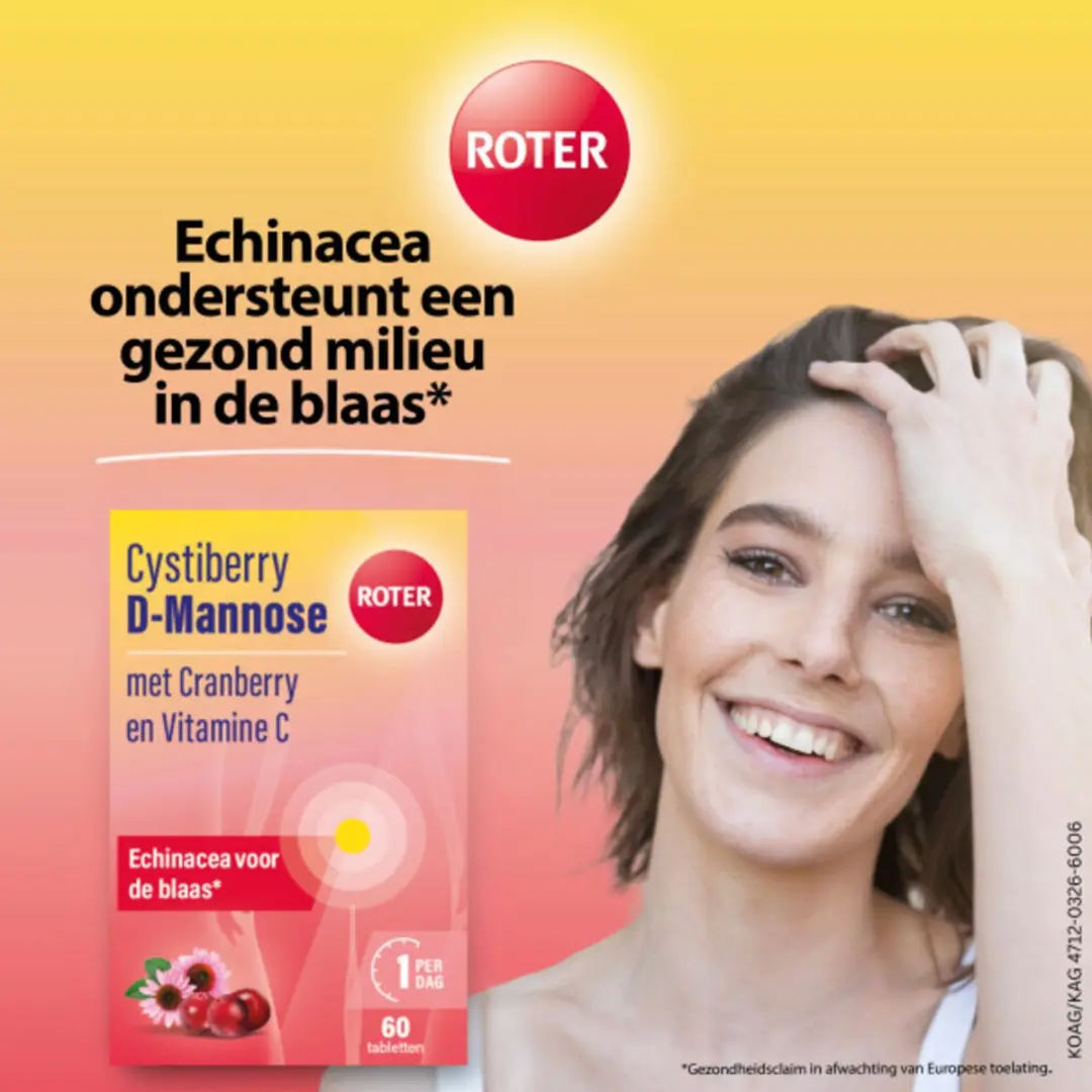 Roter Cystiberry D-Mannose 120 tabletten - 2 Stuks