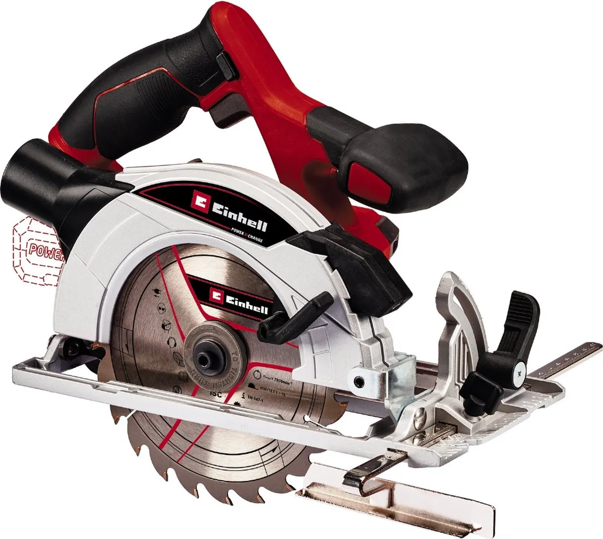 Einhell TE-CS 18/165-1 Li Solo Accu Cirkelzaag - 18V - Ø165mm