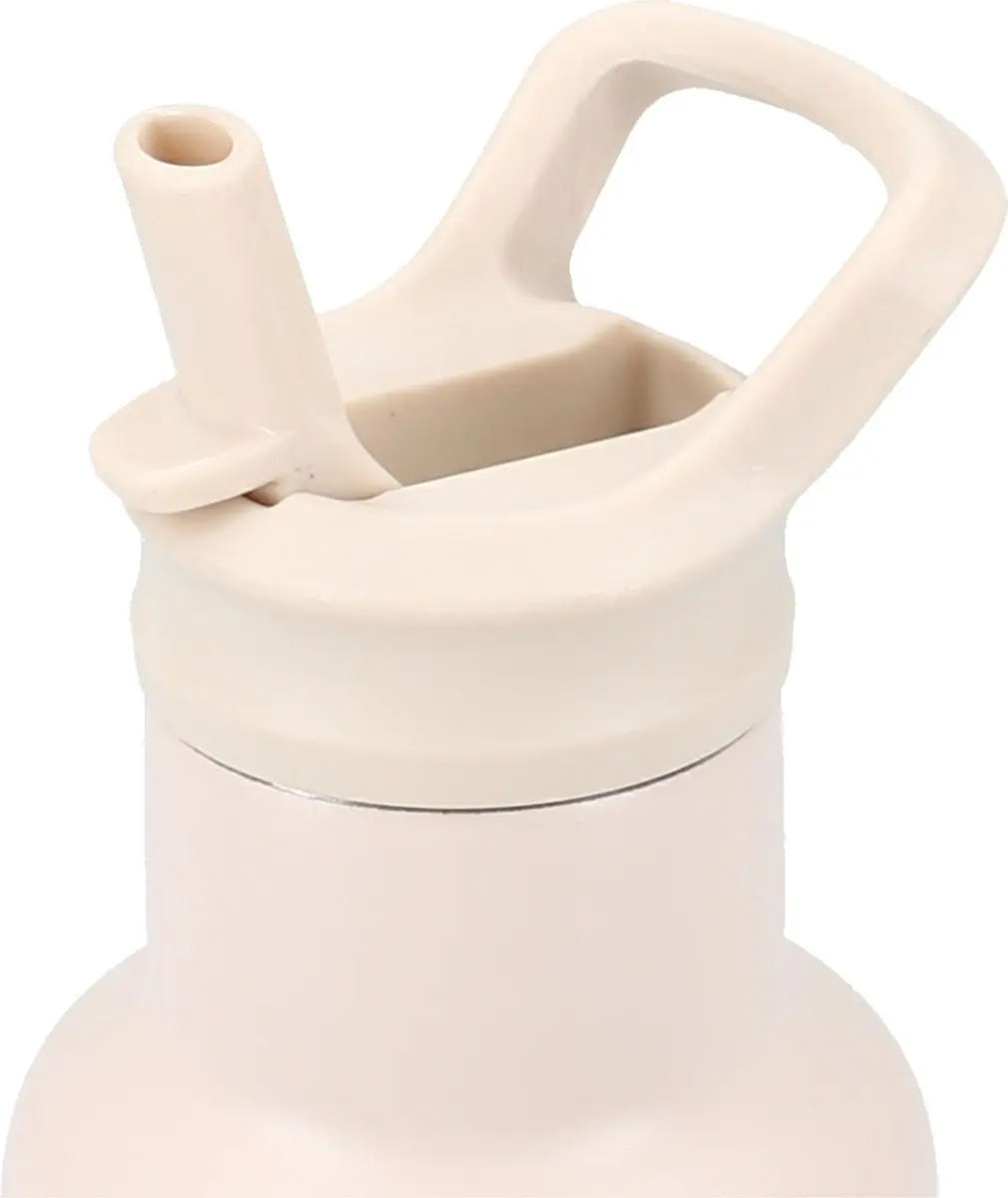 Kidzroom Small Talk Schoolbeker & Drinkfles 350ml - Beige