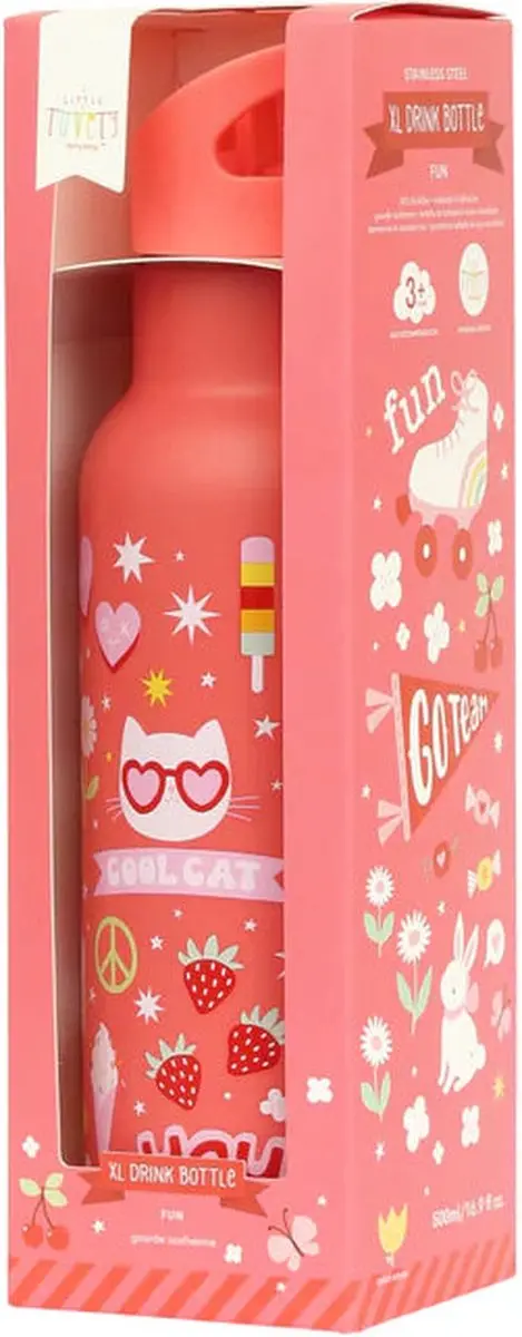 A Little Lovely Company Back to School Set - Roze - 2 Stuks