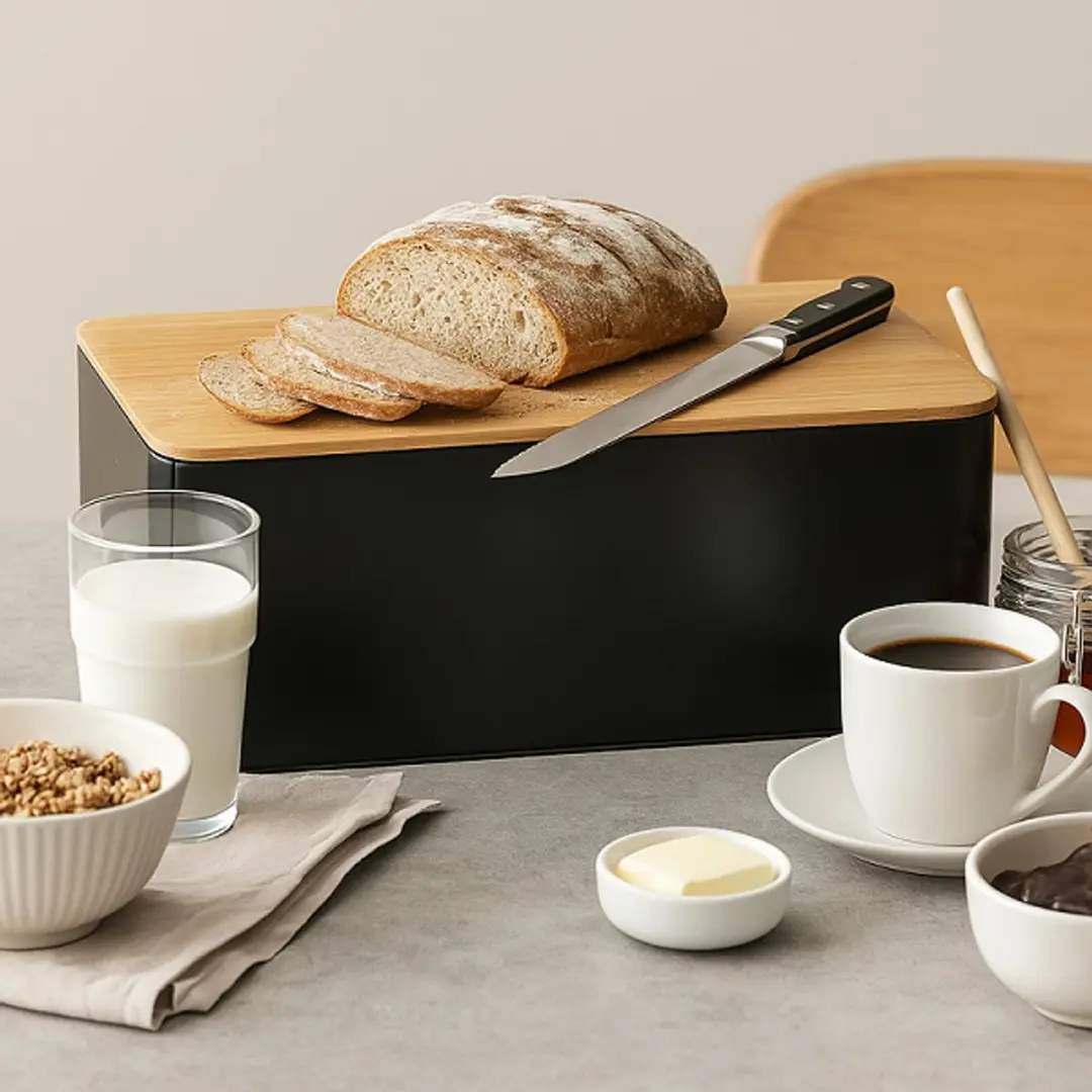 Svenska Living Broodtrommel 7L - Zwart