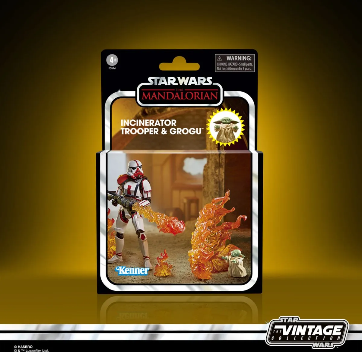 Disney Star Wars Actiefiguur Incinerator Trooper & Grogu 10cm - Multicolours