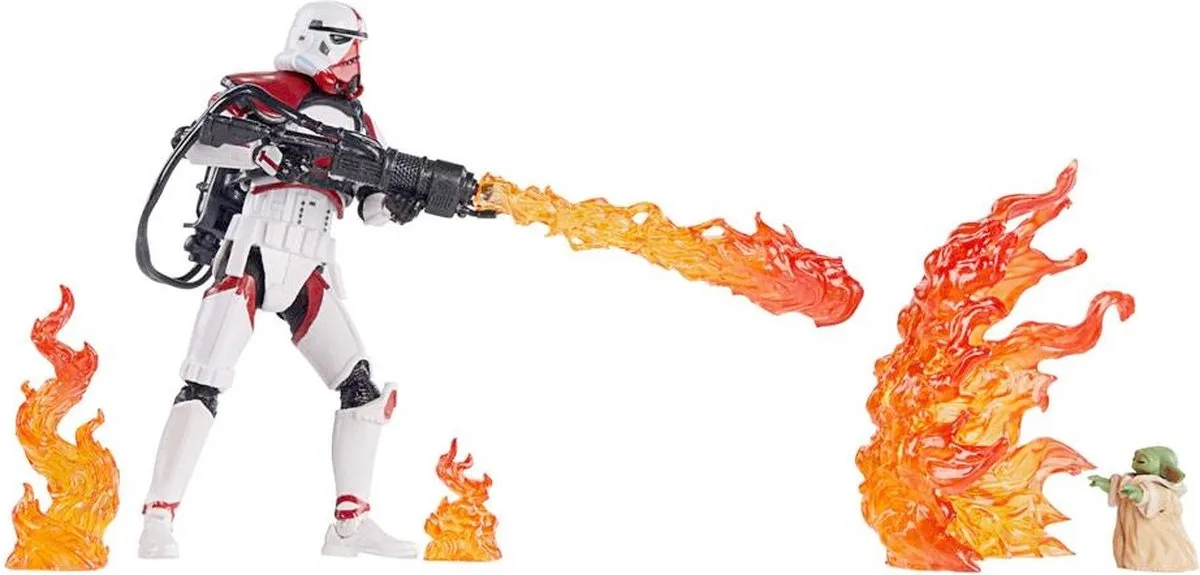 Disney Star Wars Actiefiguur Incinerator Trooper & Grogu 10cm