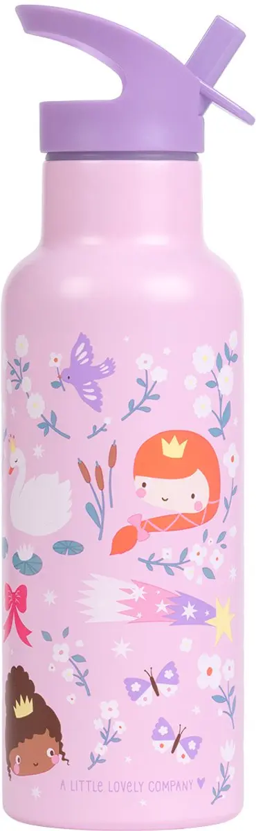 A Little Lovely Company XL Dubbelwandige RVS Drinkfles - Prinsessen - afbeelding 6 van 6