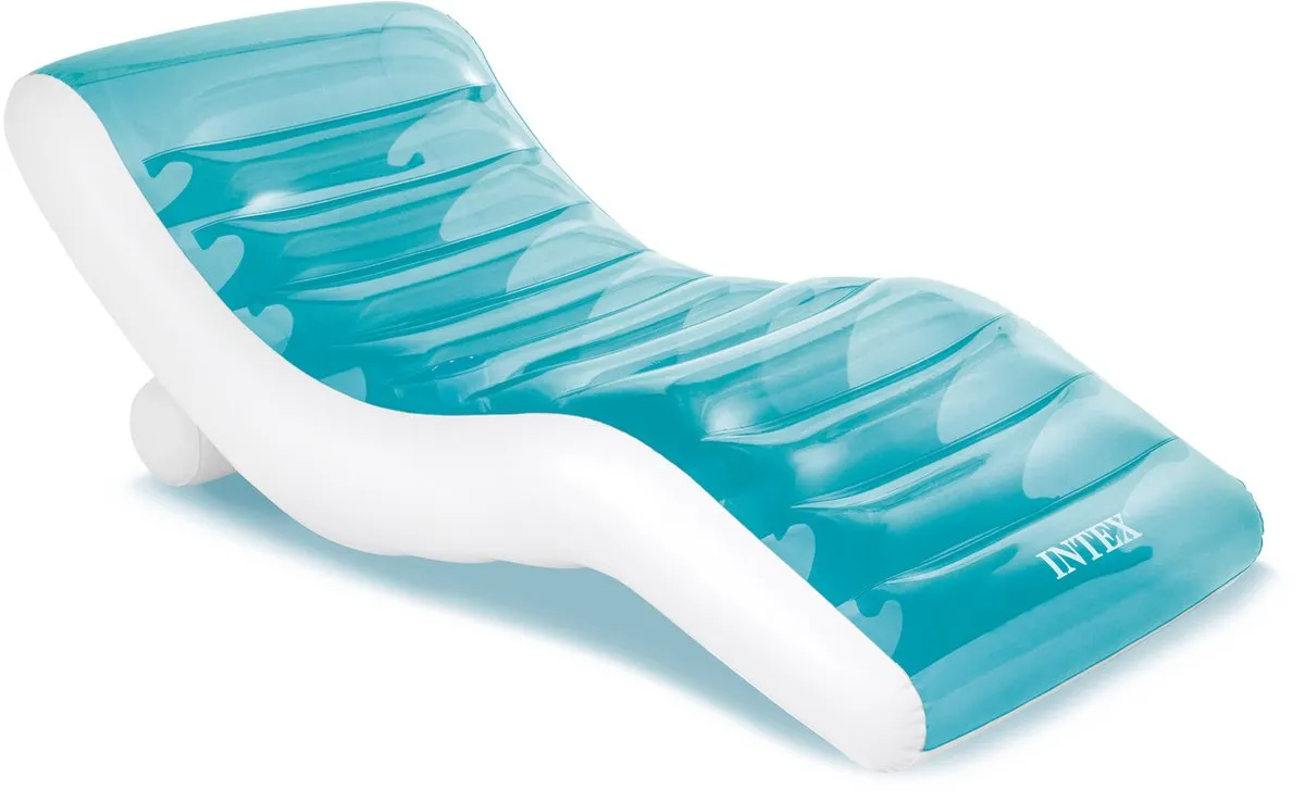 Intex Splash Lounge Luchtbed 191x99cm - Blauw/Wit