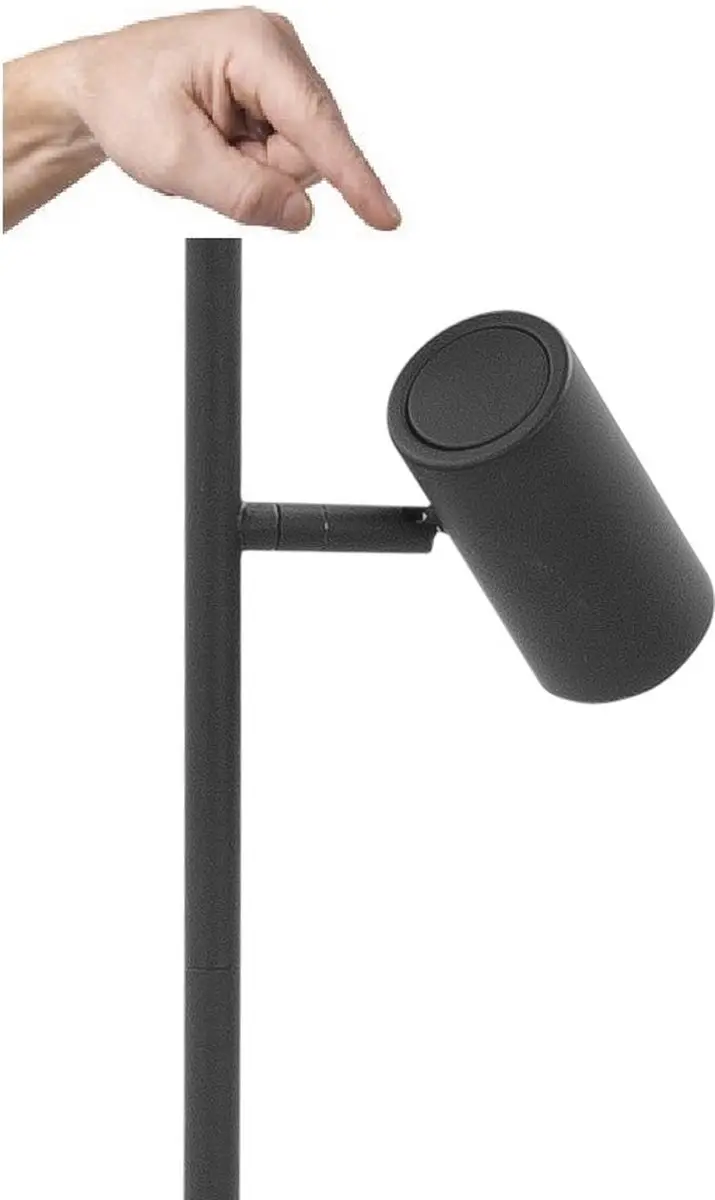 Highlight Burgos LED Vloerlamp 140cm - 2x10W Warm Wit - Zwart