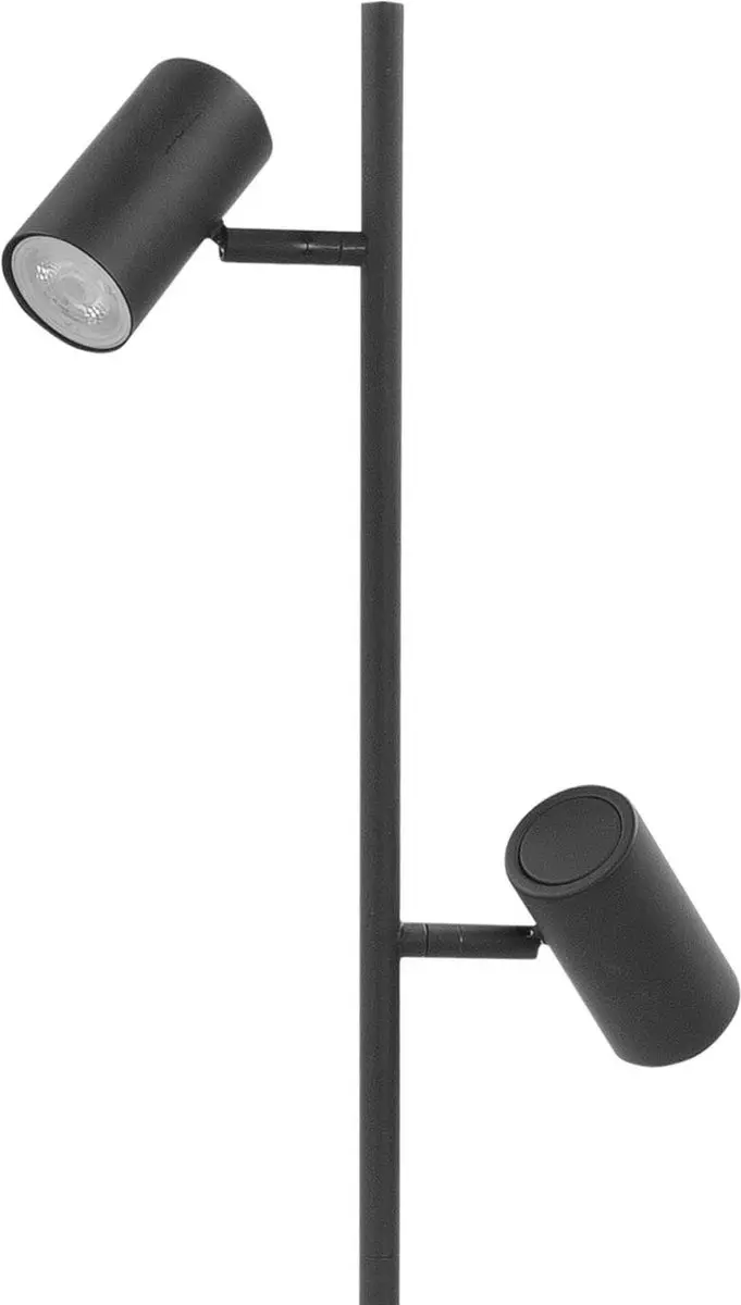 Highlight Burgos LED Vloerlamp 140cm - 2x10W Warm Wit - Zwart