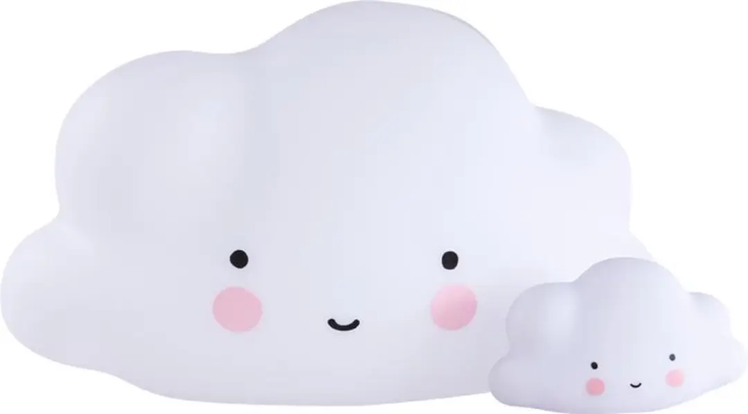 A Little Lovely Company Wolk Kinderlamp - Wit