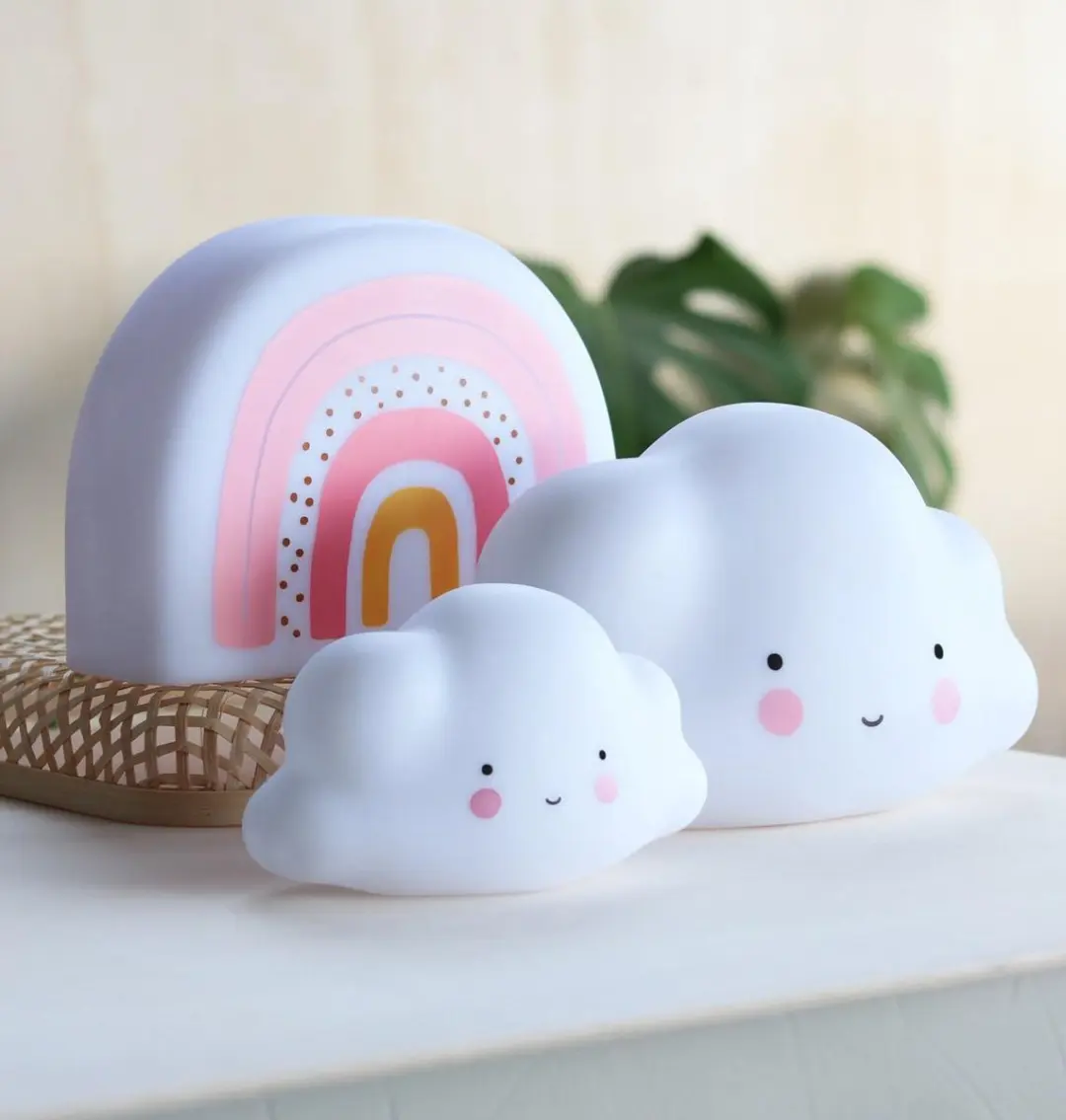 A Little Lovely Company Wolk Kinderlamp - Wit