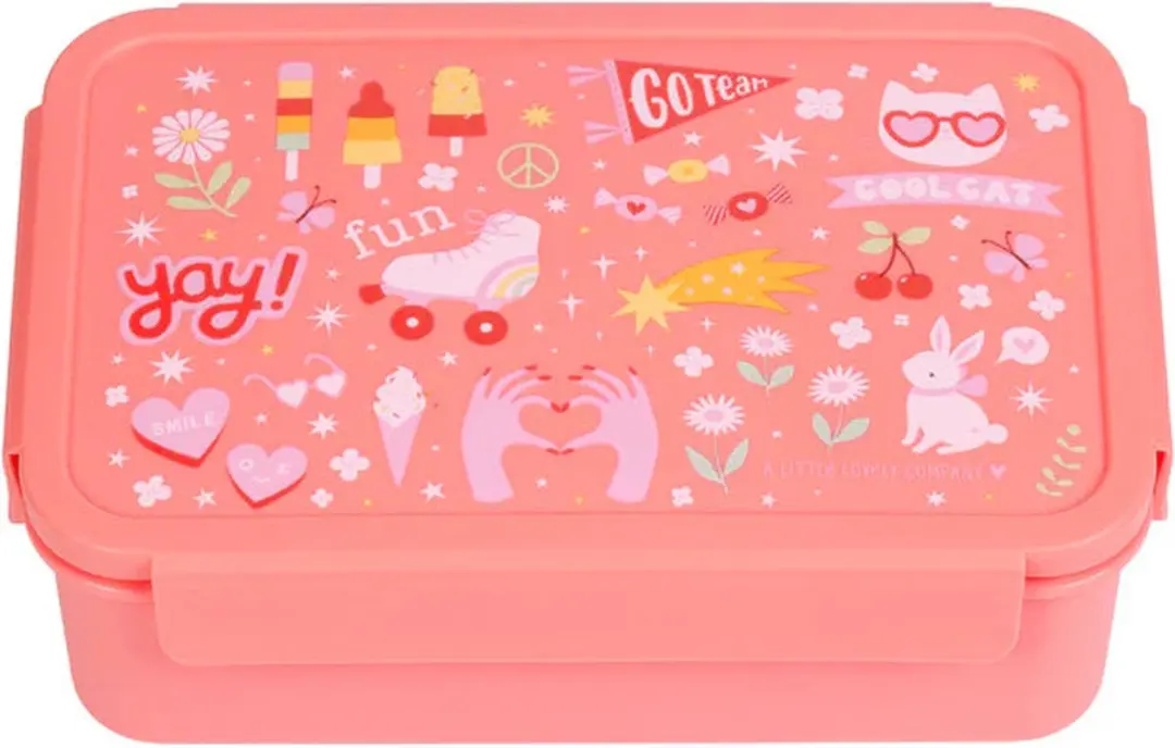 A Little Lovely Company Back to School Set - 5 Stuks Roze