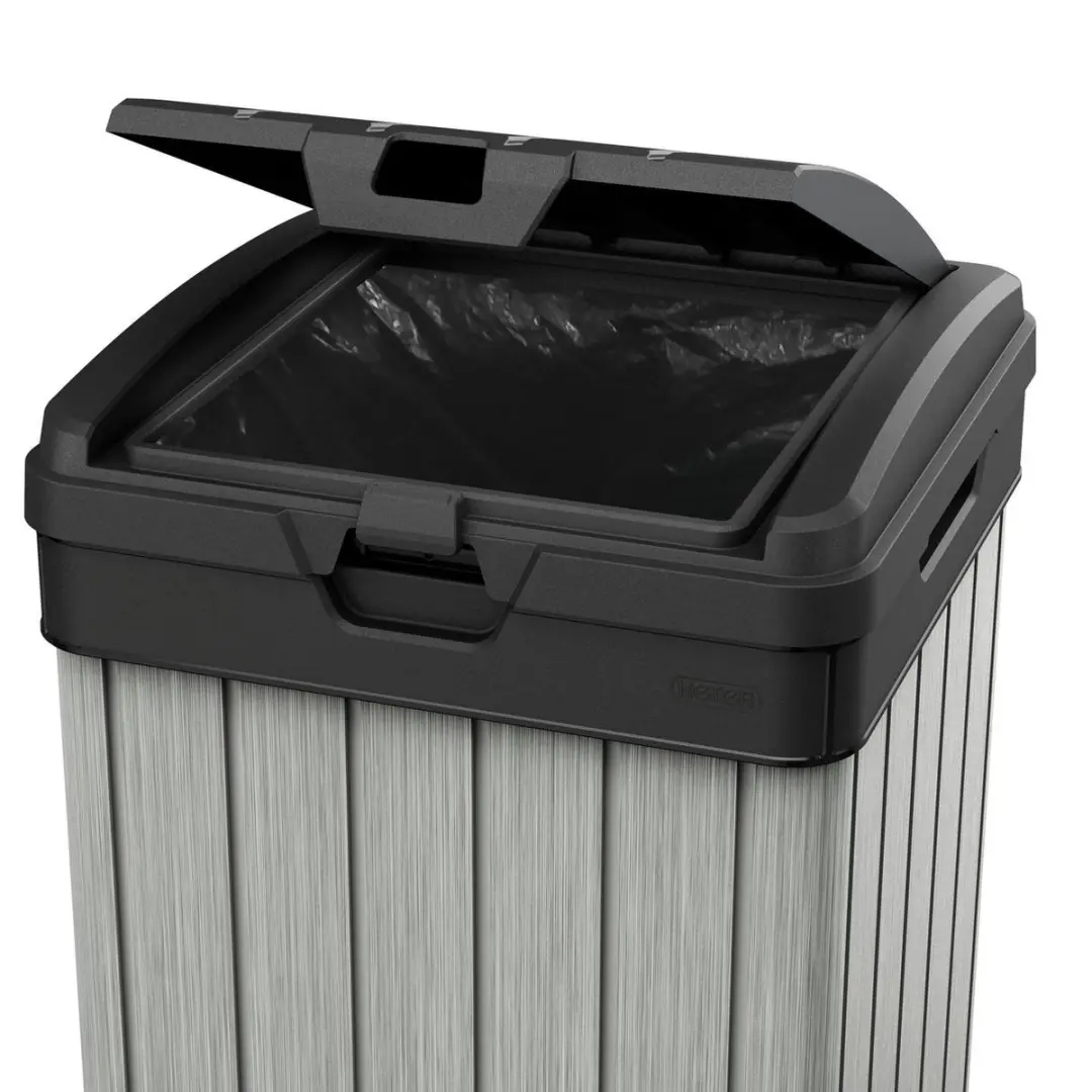 Keter Rockford Prullenbak 110L - Deco Grijs