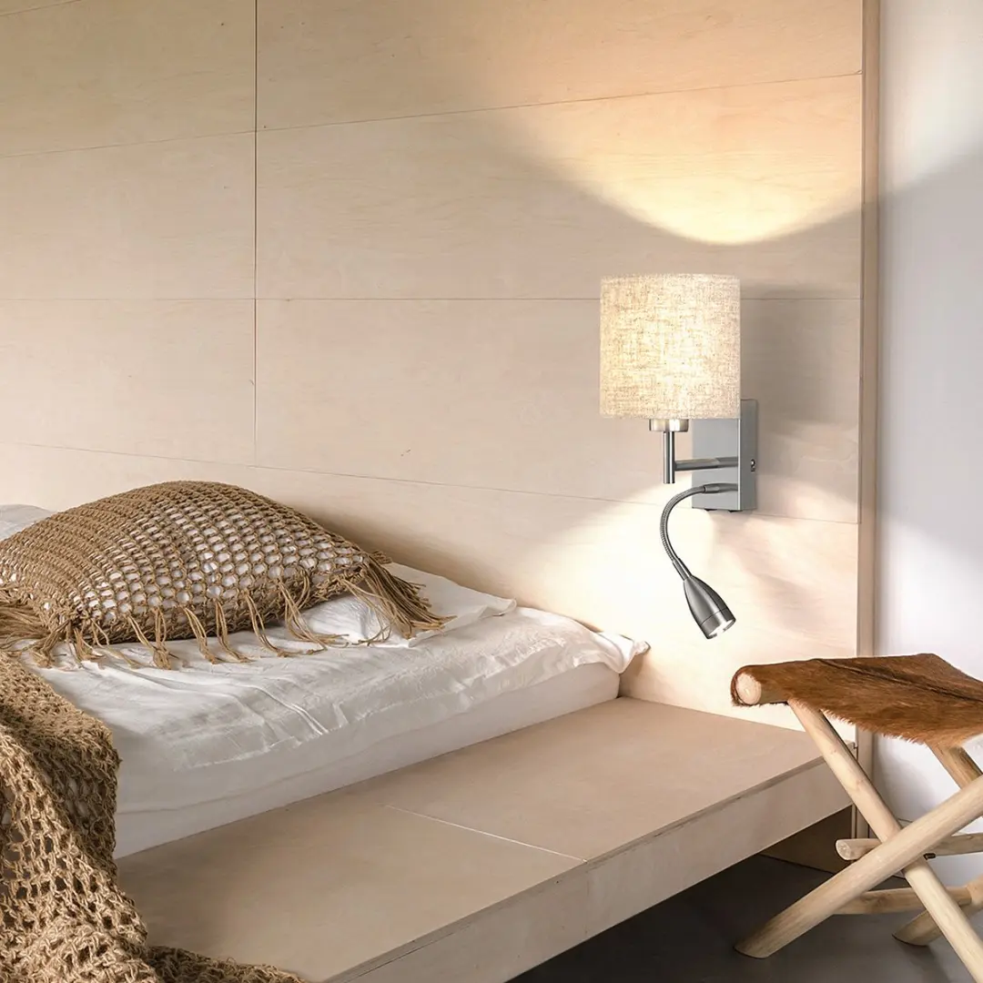 Fischer & Honsel Dreamer Wandlamp - Zilver/Beige