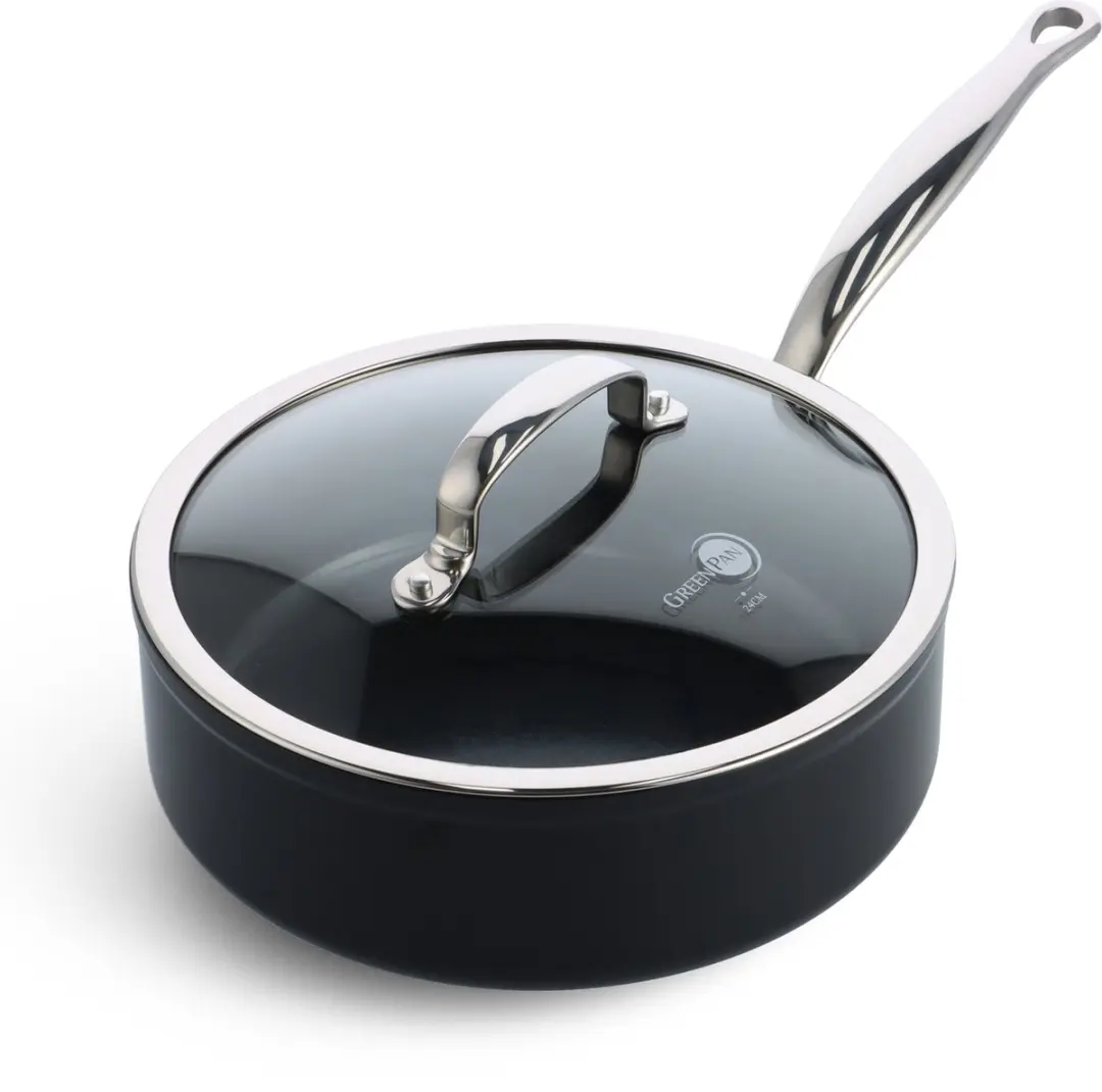 GreenPan Barcelona Pro Hapjespan 24cm - 3,4L - Zilver - afbeelding 6 van 6