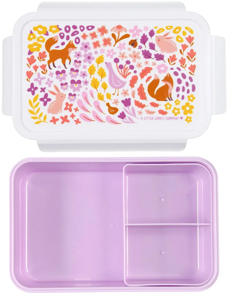 A Little Lovely Company Bento Lunchbox Bloementuin - 1,2L - 3 Vakken