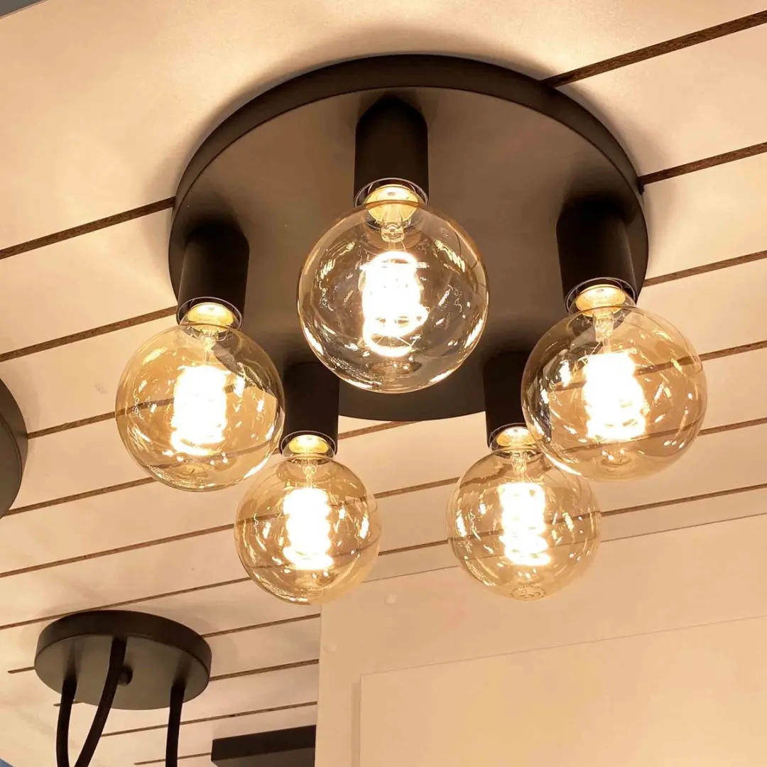 Highlight Basic Plafondlamp 3 Lichts - 30cm - Zwart