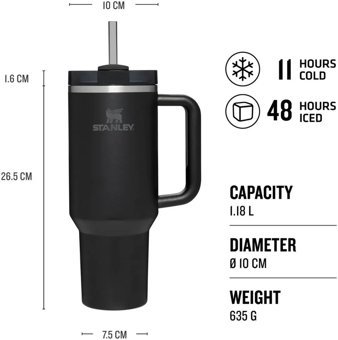 Stanley QUENCHER H2.0 Flowstate Tumbler 1.18L - Black - afbeelding 4 van 6