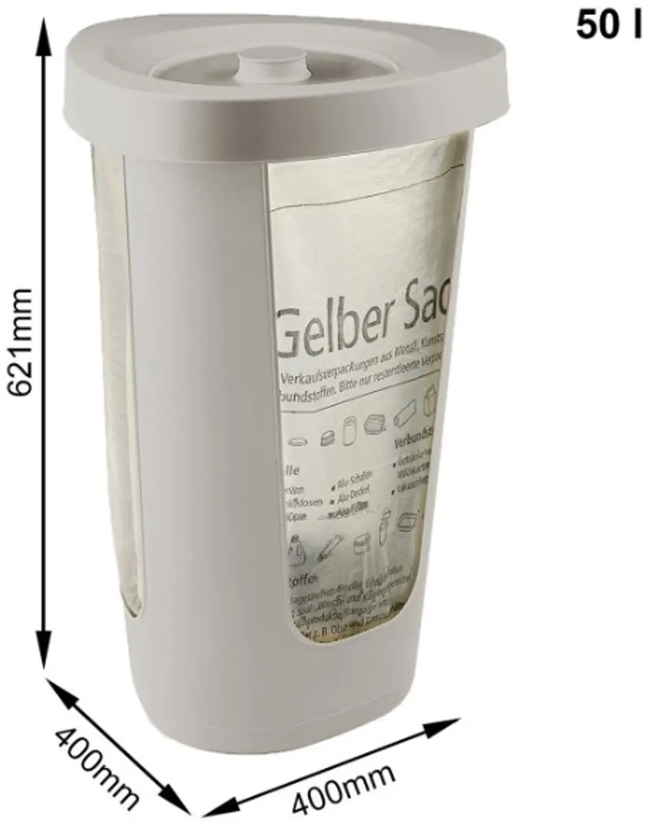 Rotho Fabu Afvalzakkenhouder 50L - Cappuccino