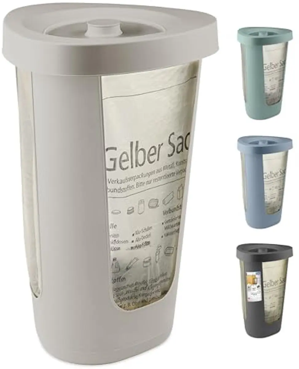 Rotho Fabu Afvalzakkenhouder 50L - Cappuccino - afbeelding 6 van 6