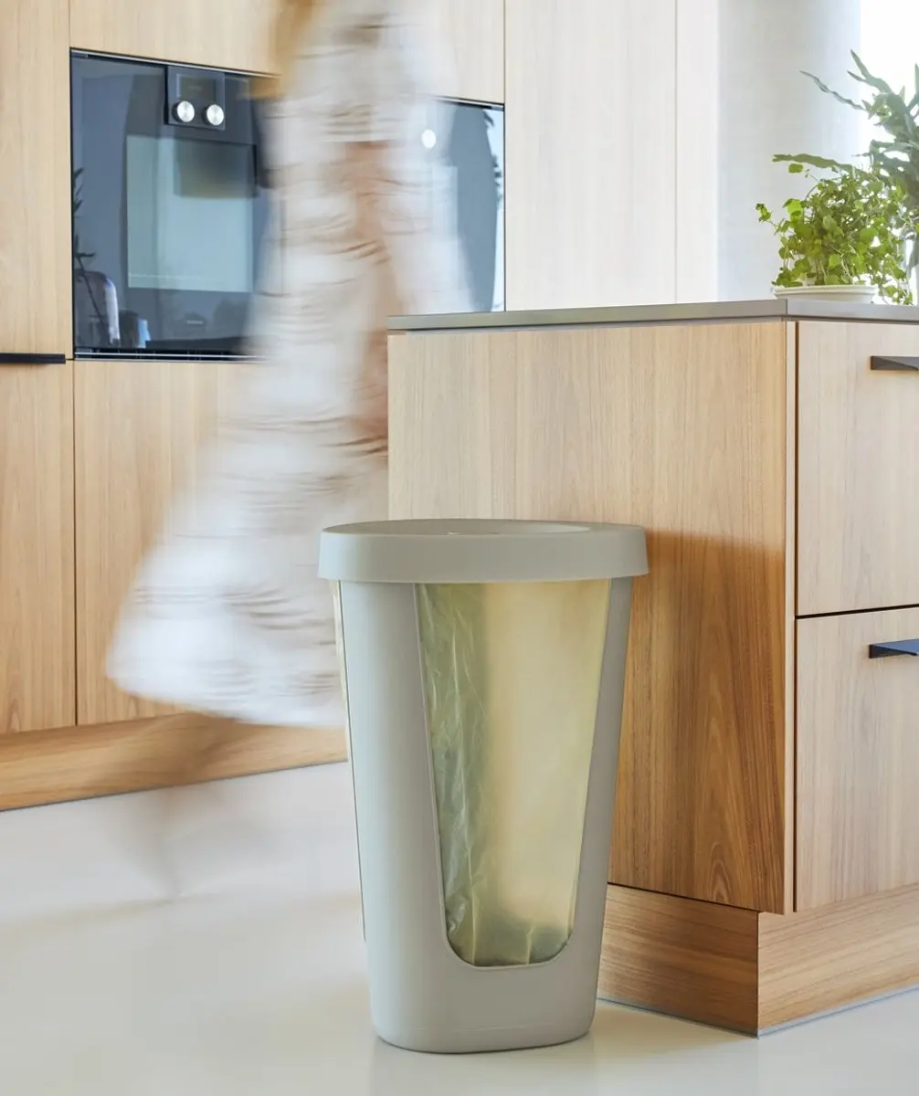 Rotho Fabu Afvalzakkenhouder 50L - Cappuccino