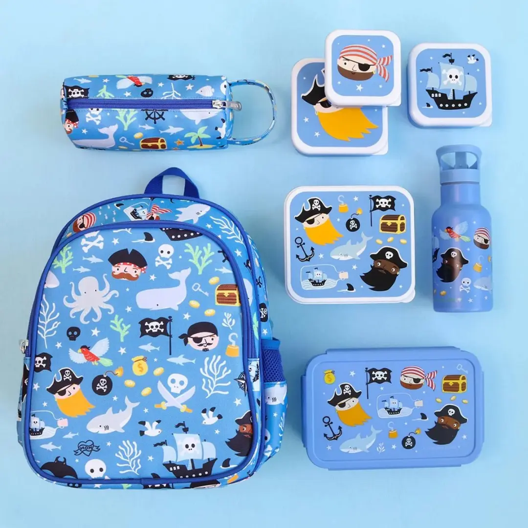 A Little Lovely Company Lunchbox Piraten - 1.5L - 4-delig