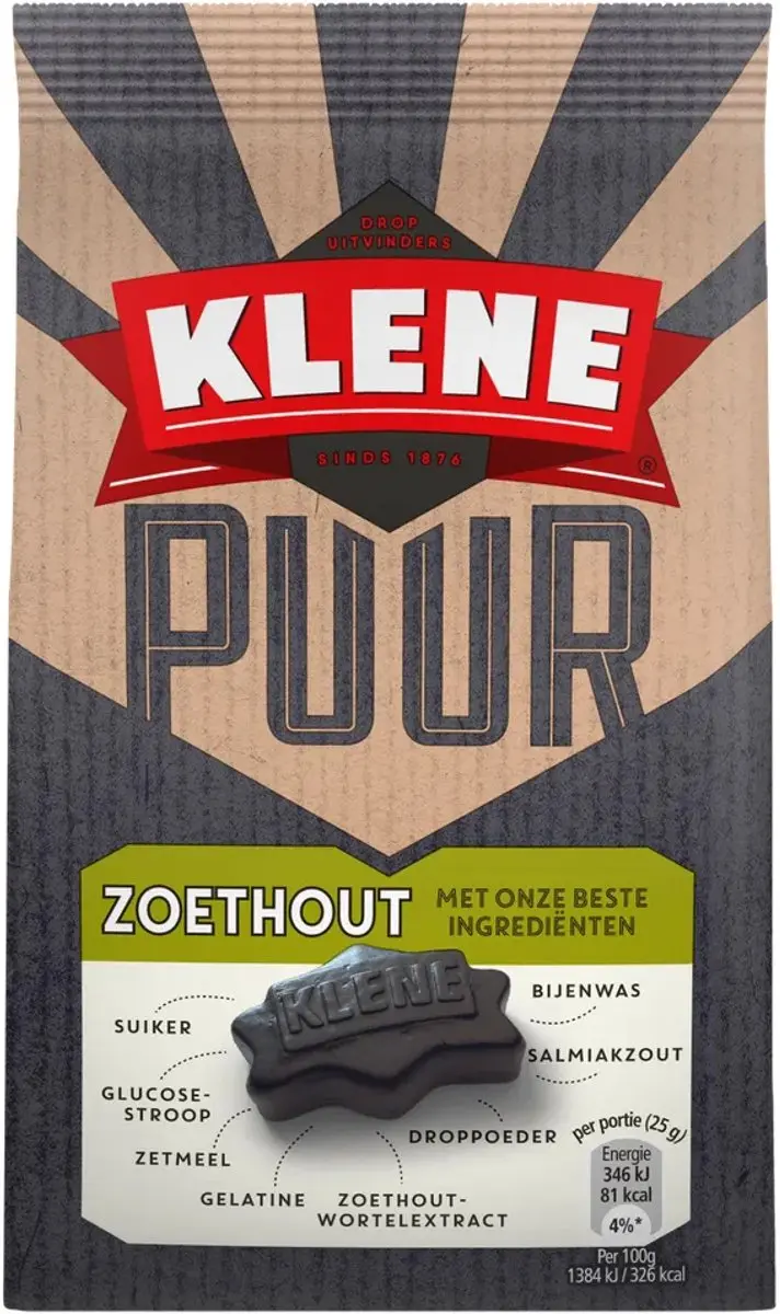 Klene Puur Zoethout Drop 180g