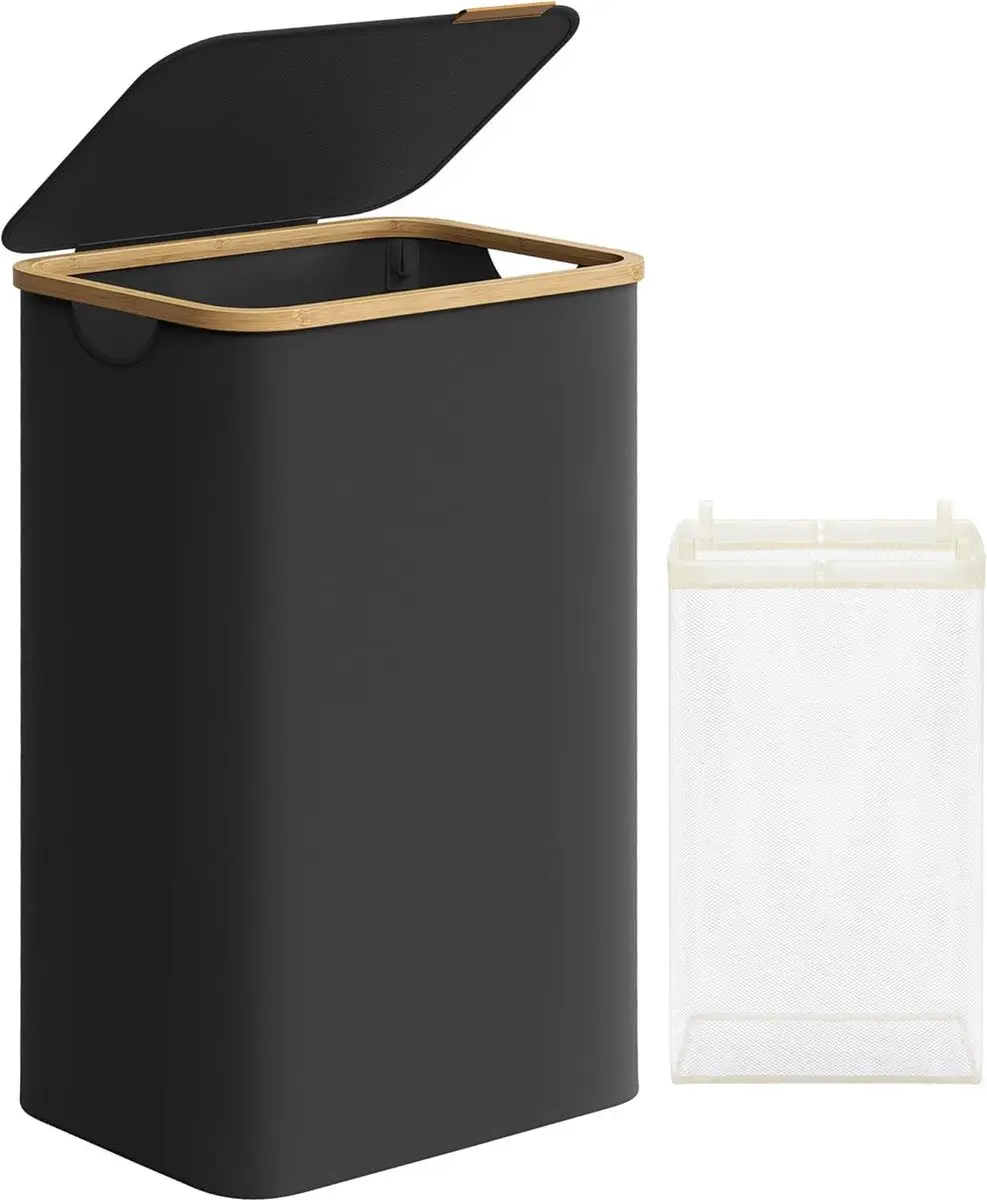 Songmics Wasmand met deksel 90L