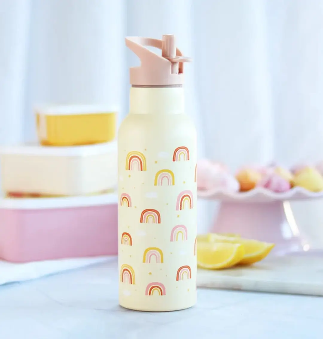 A Little Lovely Company Back to School Set - 2 Stuks - Regenbogen