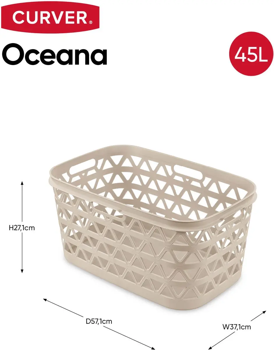 Curver Oceana Wasmand 45L - Wit