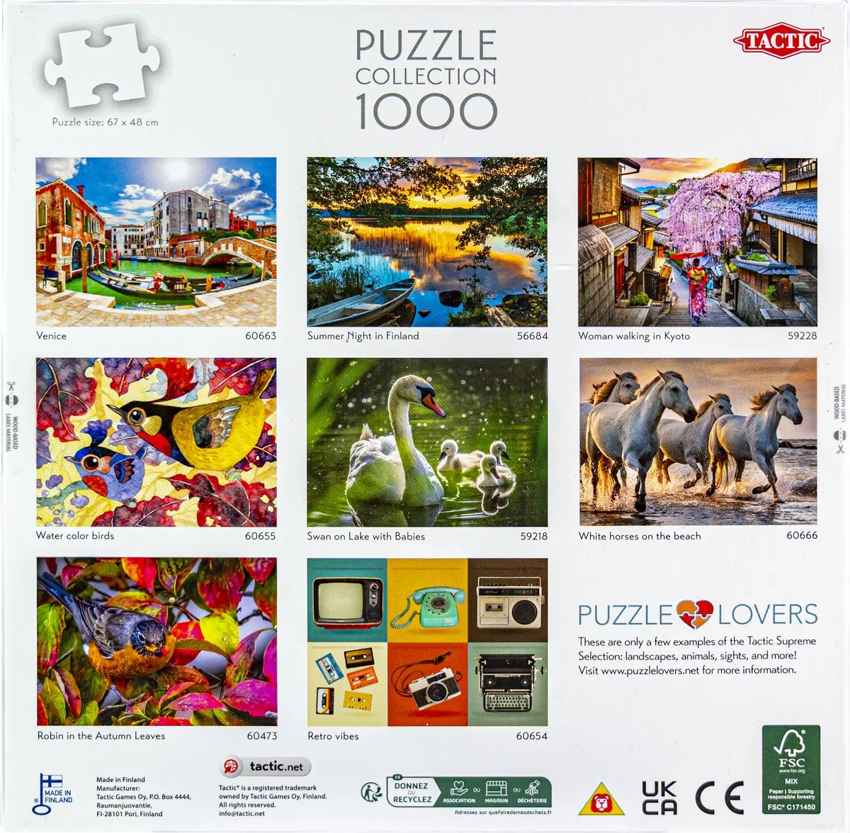 Tactic Scandinavian Cottage Puzzel 1000 Stuks - 60664