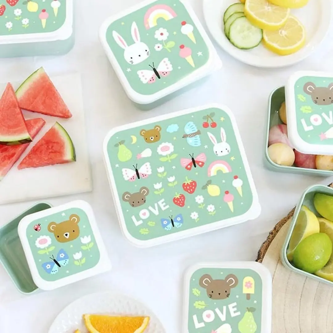 A Little Lovely Company Brooddoos Joy - 4-delig Set