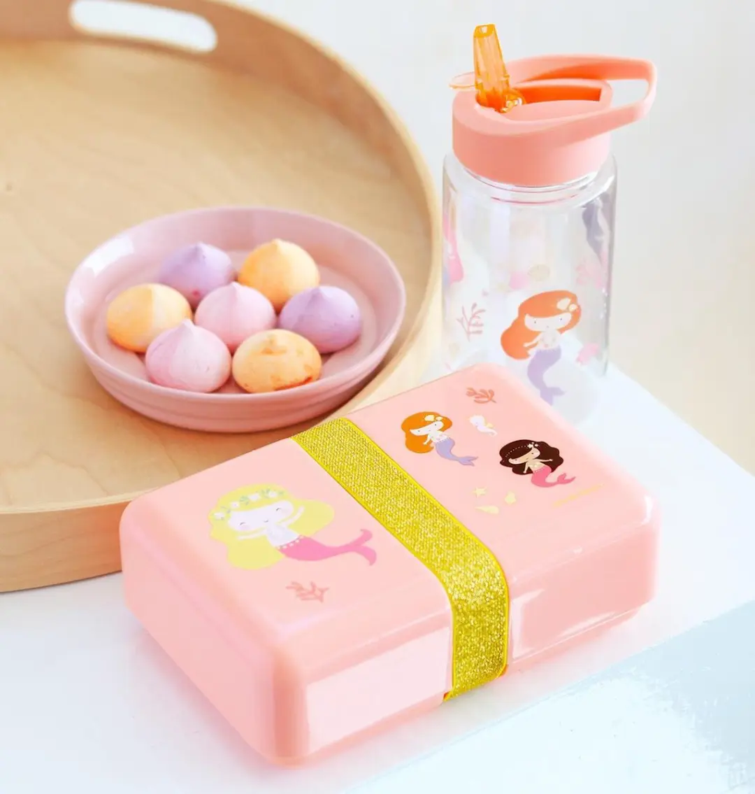 A Little Lovely Company Zeemeerminnen Broodtrommel 0,85L - Roze