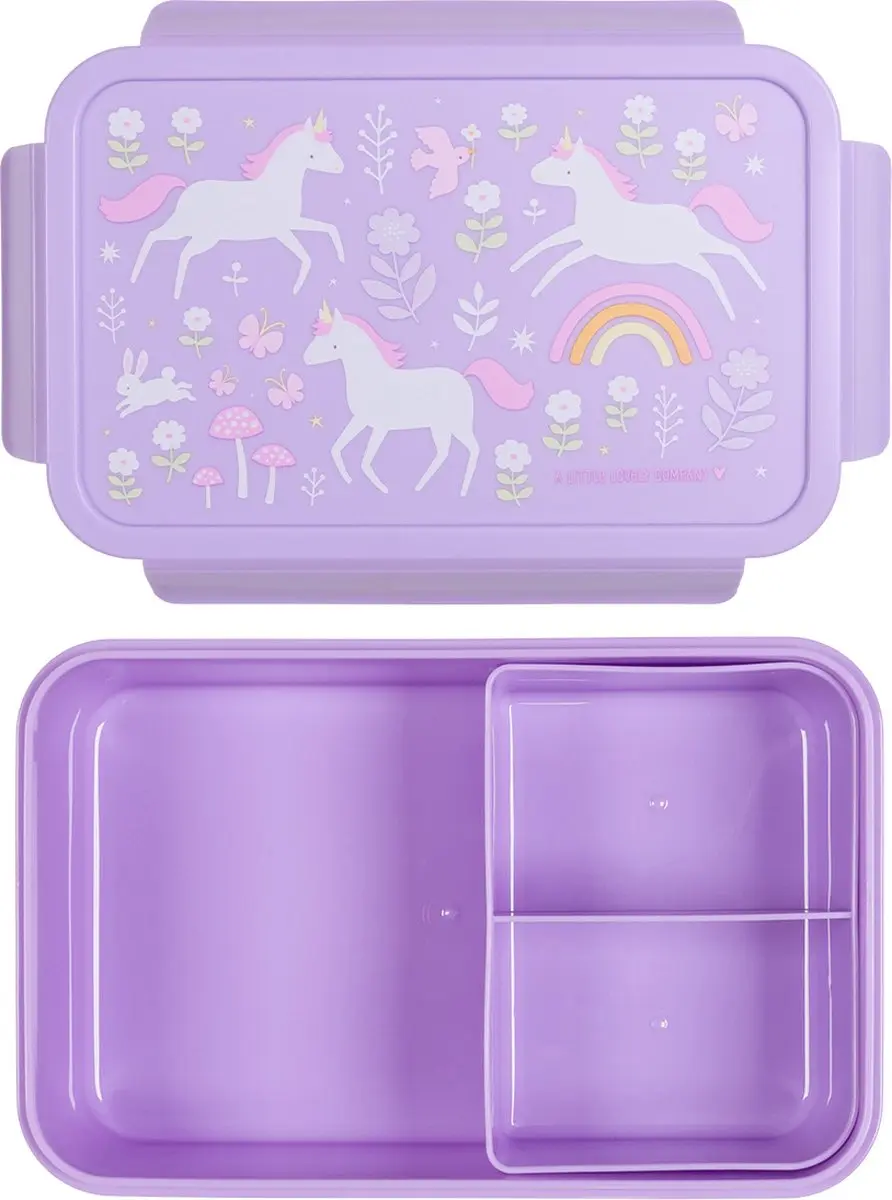 A Little Lovely Company Bento Brooddoos Unicorn Dreams - 1,2L - 3 Vakken