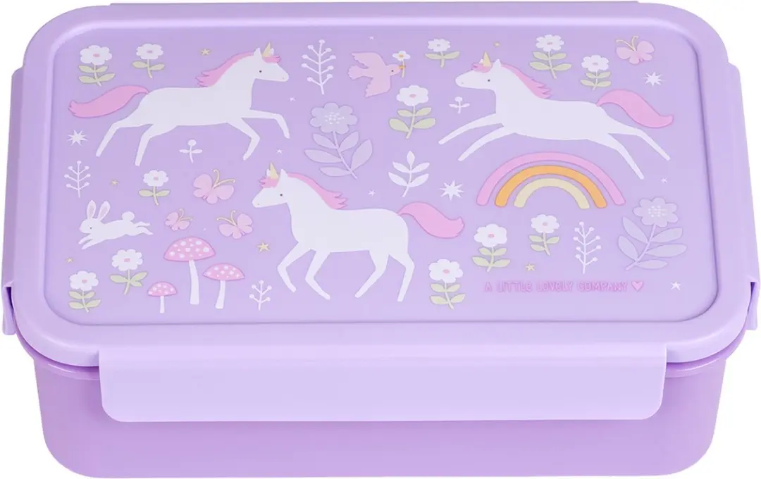 A Little Lovely Company Bento Brooddoos Unicorn Dreams