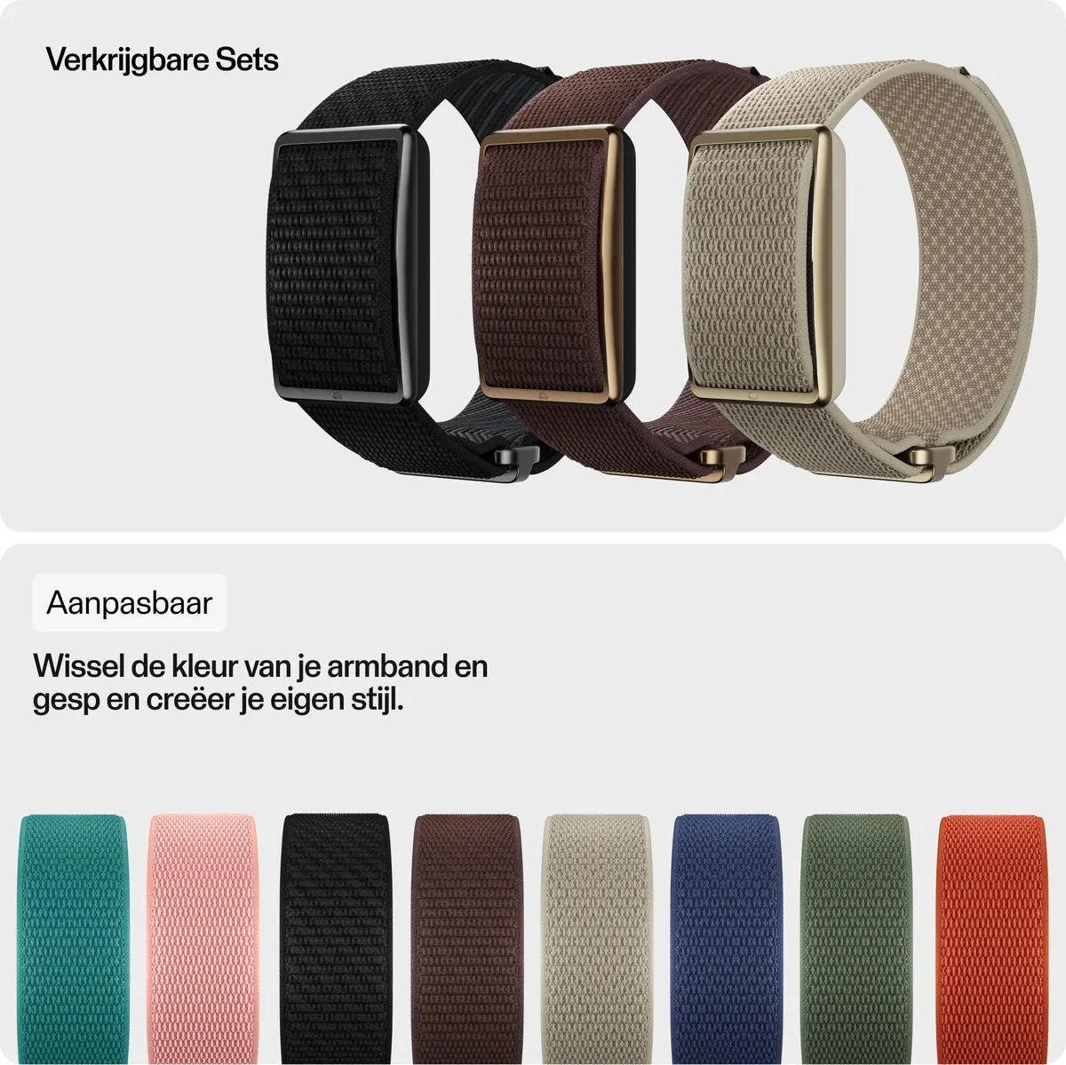 Polar Loop SoftWeave Horlogeband - SOFT PINK - S/M & M/L