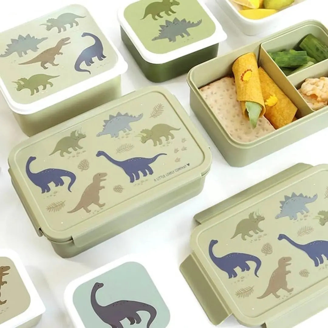A Little Lovely Company Bento Brooddoos Dinosaurussen - 1,2L - 3 Vakken